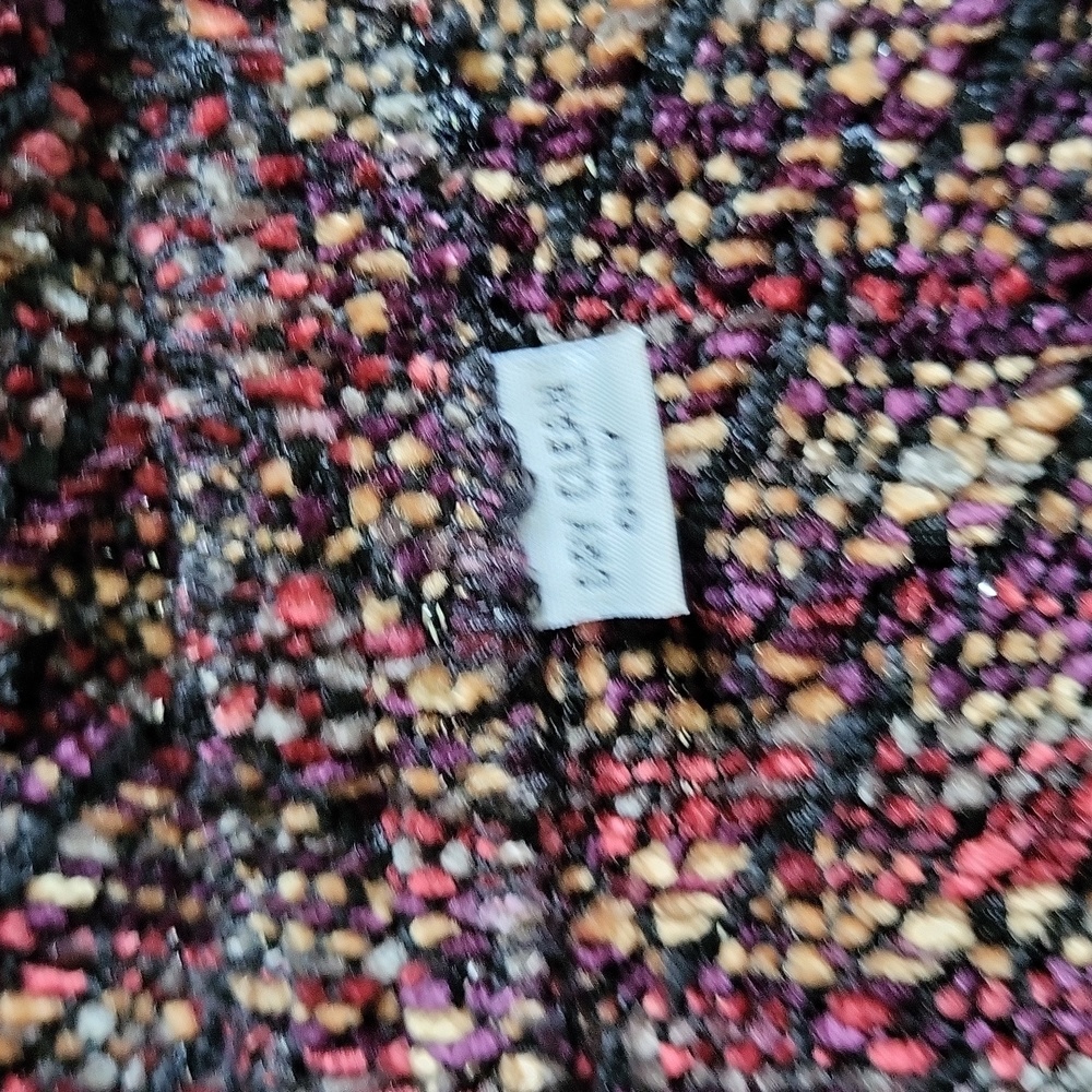 Laura Fisher Bonvallet Chenille Jacket Deep Red Jacket Size M - Picture 10 of 12